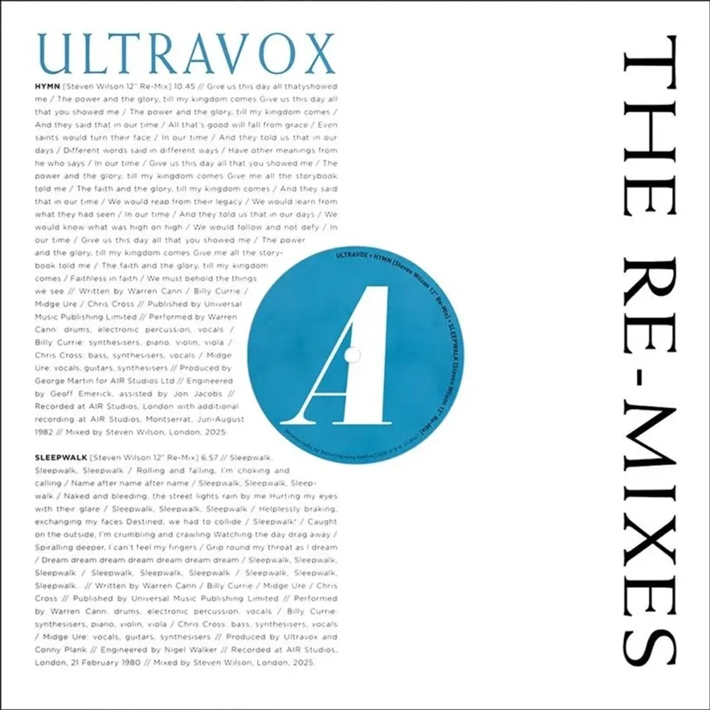 Ultravox - The Re-Mixes Release Date countdown timer - Music