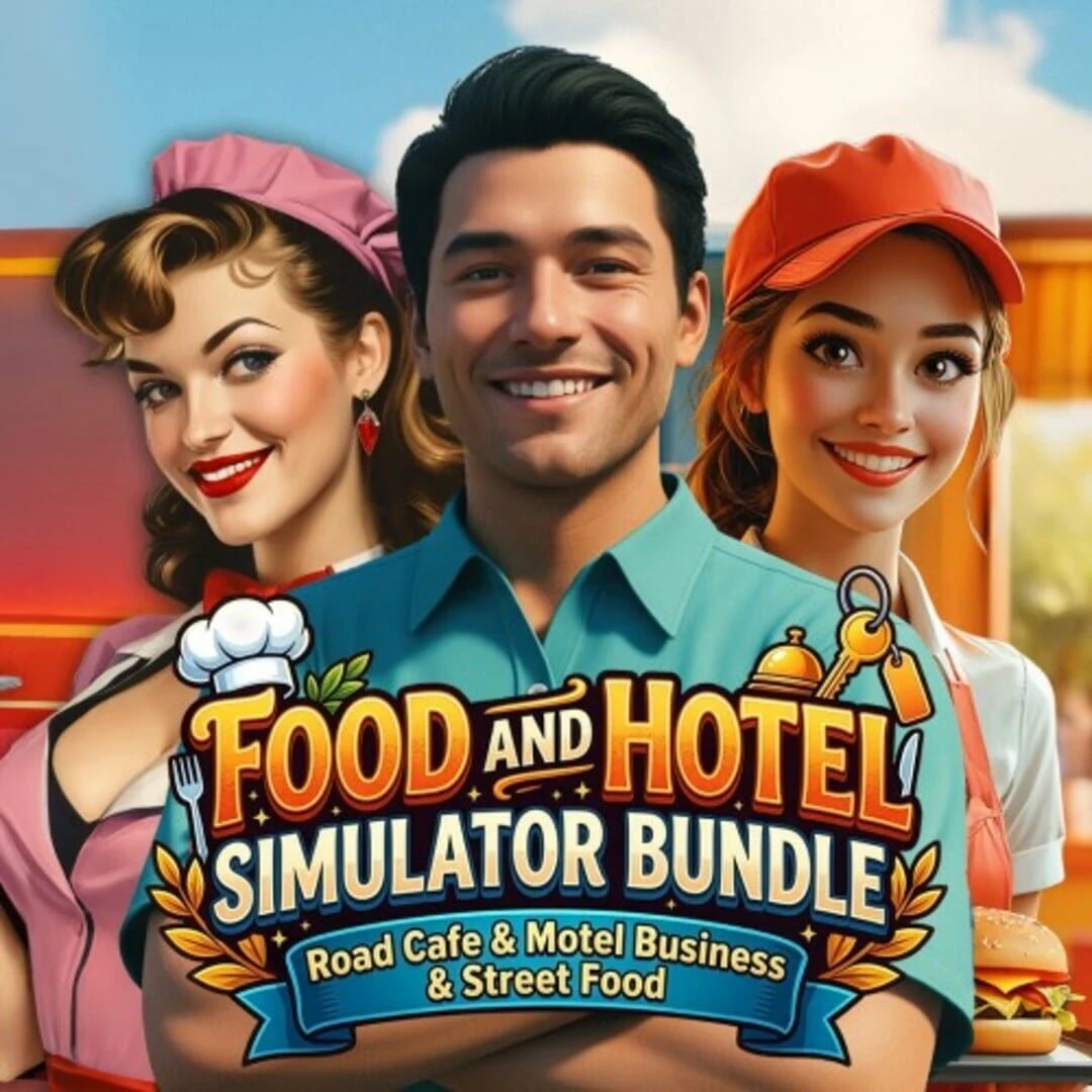 Food And Hotel Simulator Bundle: Road Cafe & Motel Business & Street Food countdown - Game