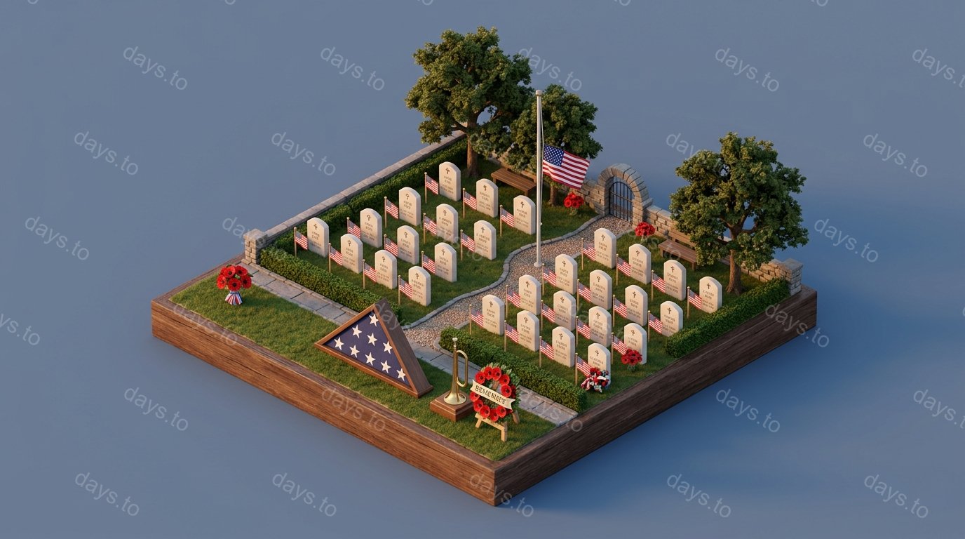 Memorial Day countdown - US Holiday