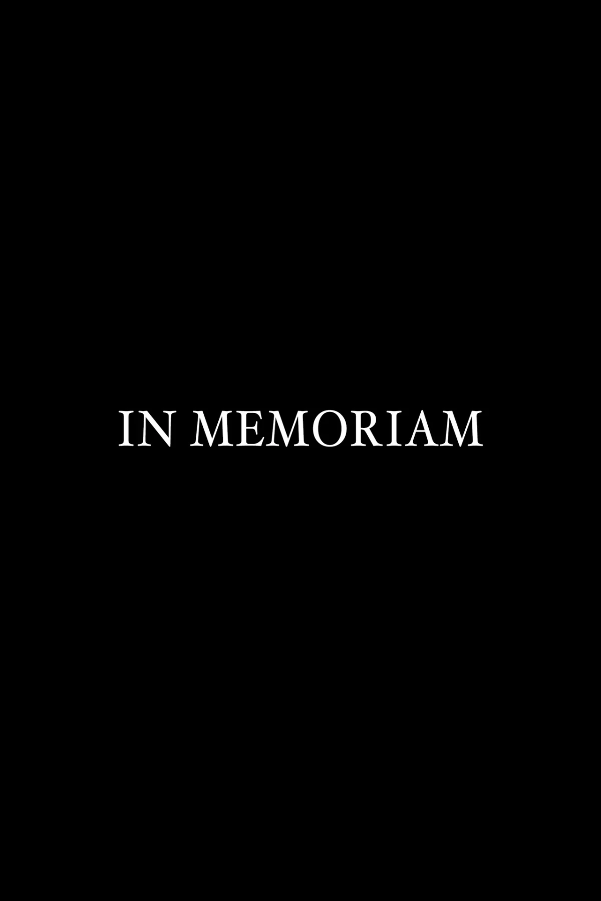 In Memoriam countdown - 电影