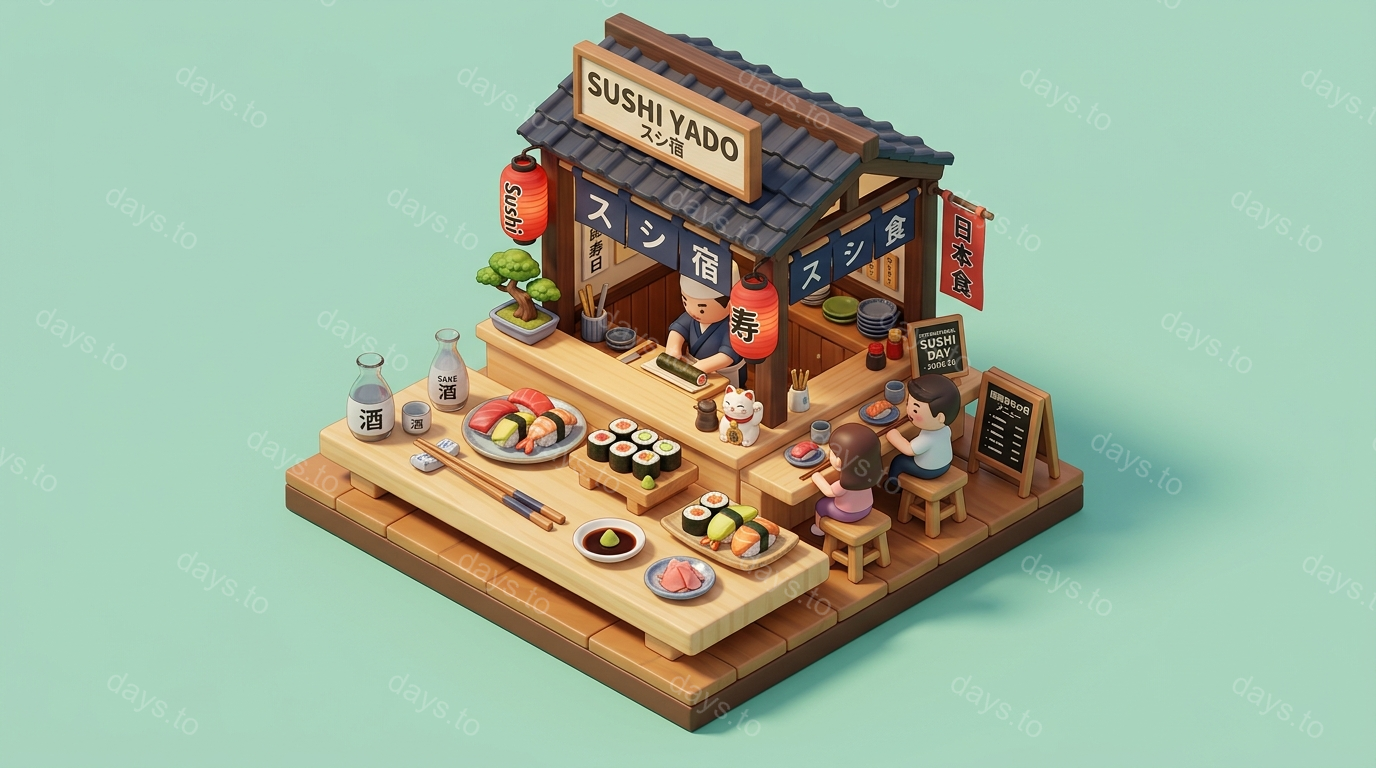 International Sushi Day countdown - Awareness