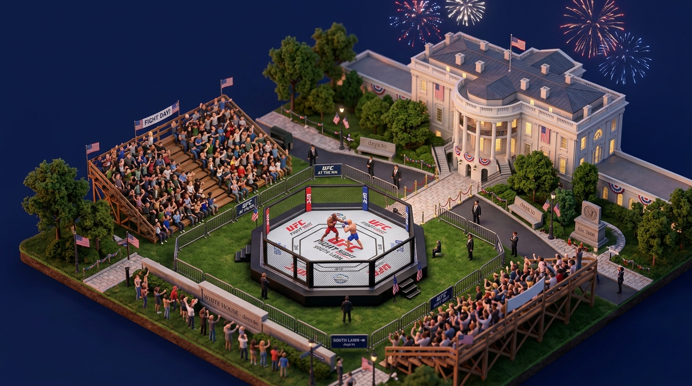 UFC Freedom 250 at the White House countdown - Sport