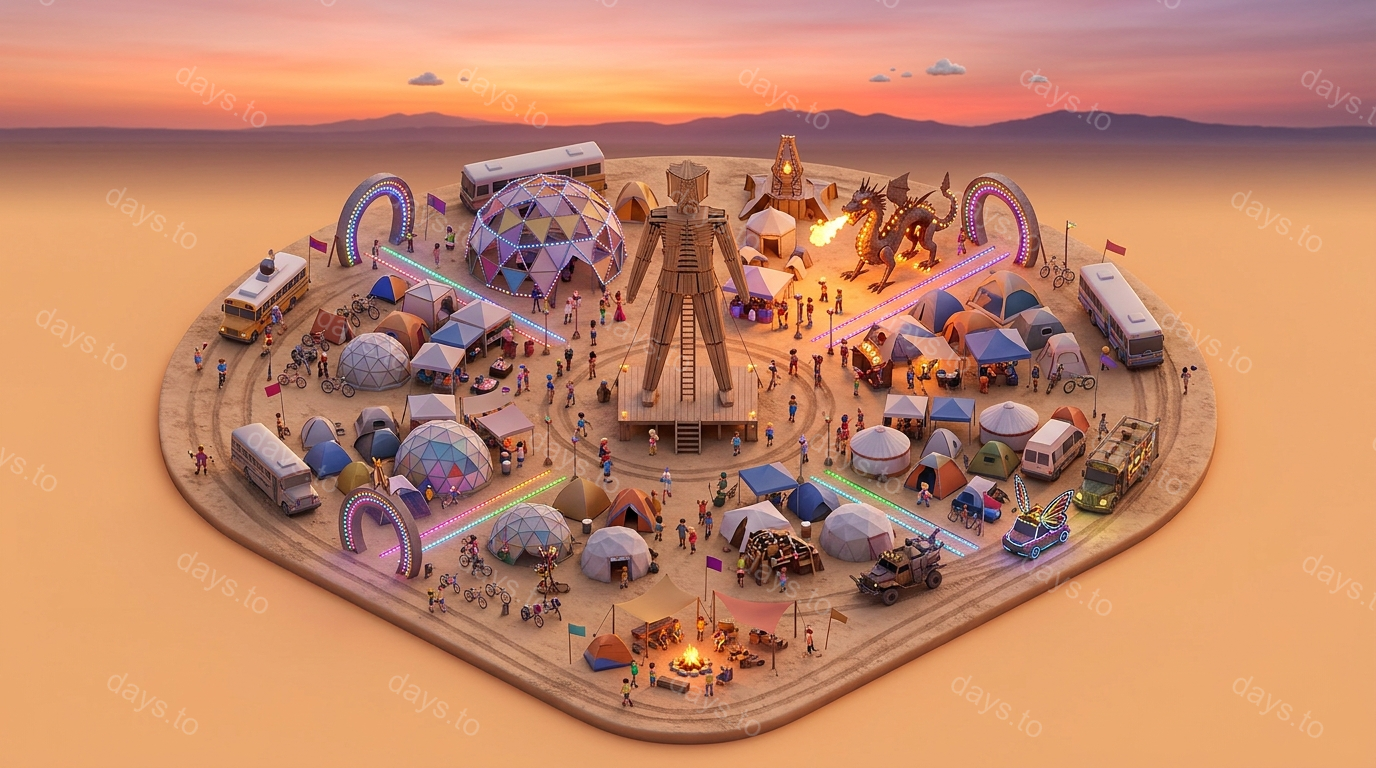 Burning Man 2026 countdown - Music