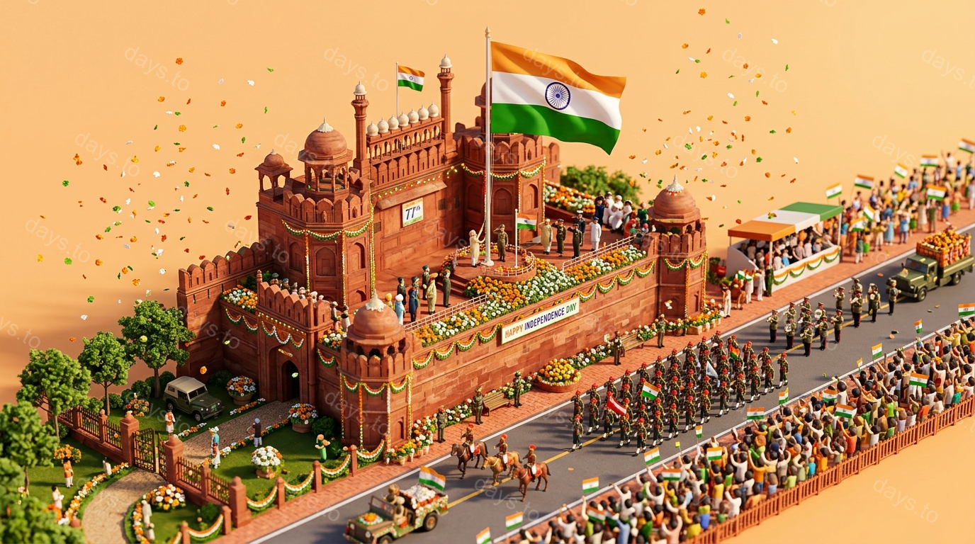 Independence Day (India) countdown - Holidays