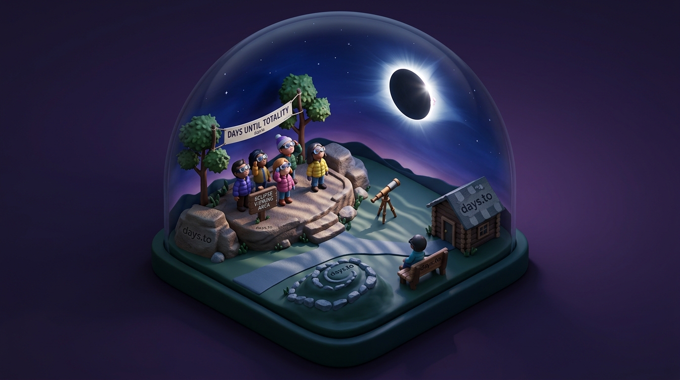 Total Solar Eclipse 2026 countdown - Space