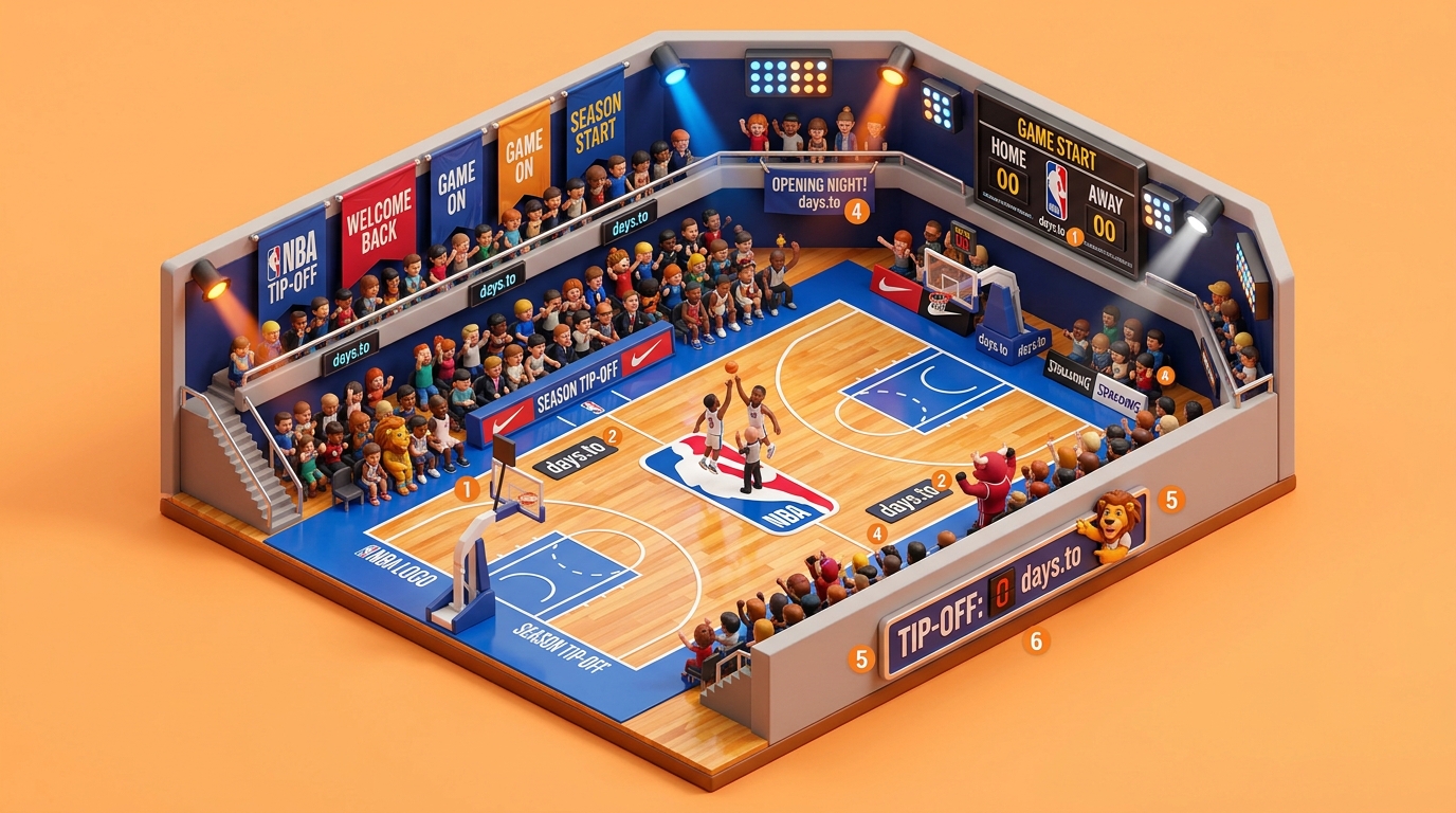 NBA Season Opener 2026 countdown - Sport