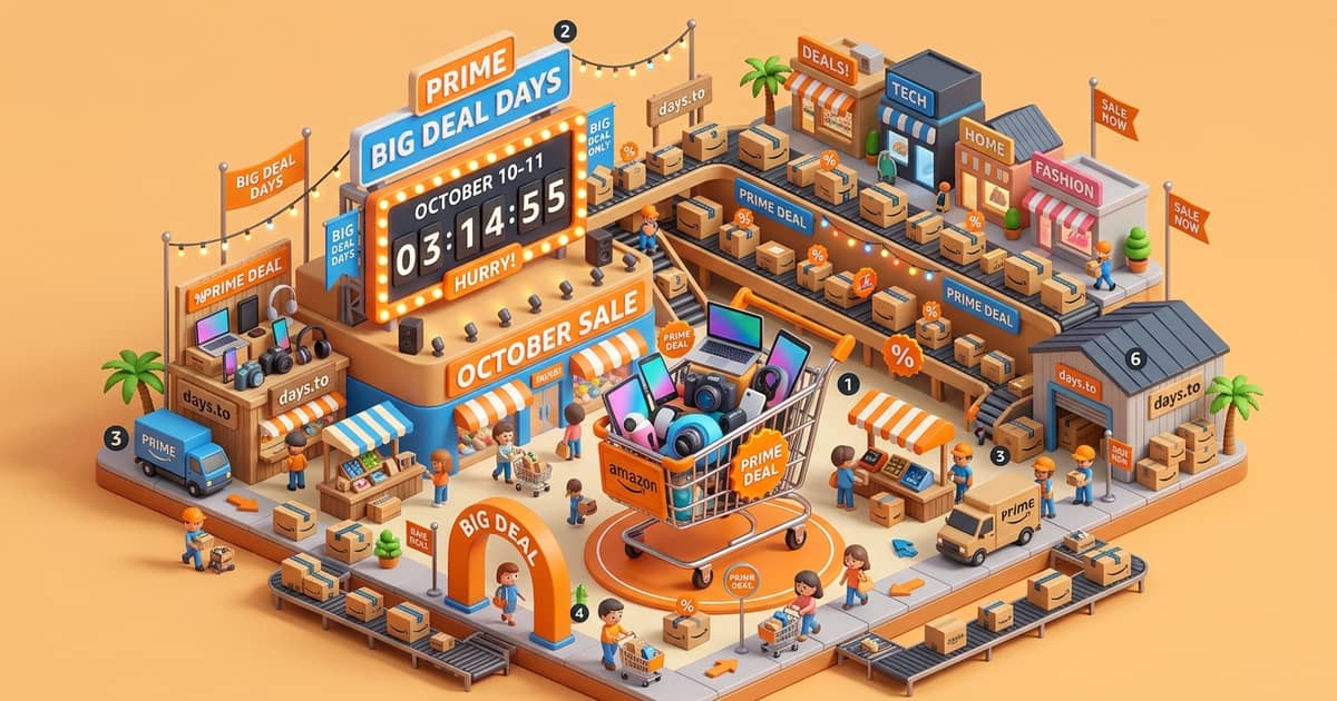 Prime Big Deal Days October countdown - Tech