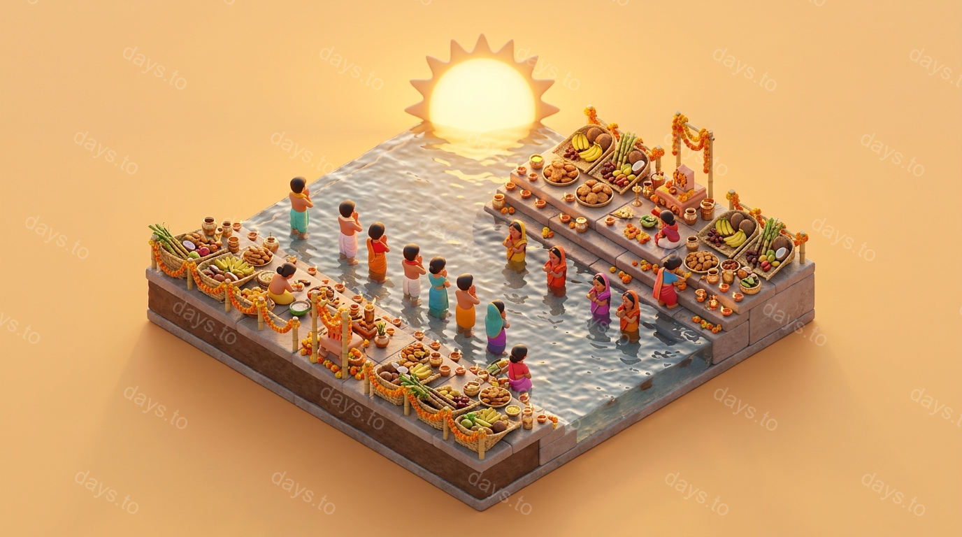 Chhath Puja countdown - Holidays