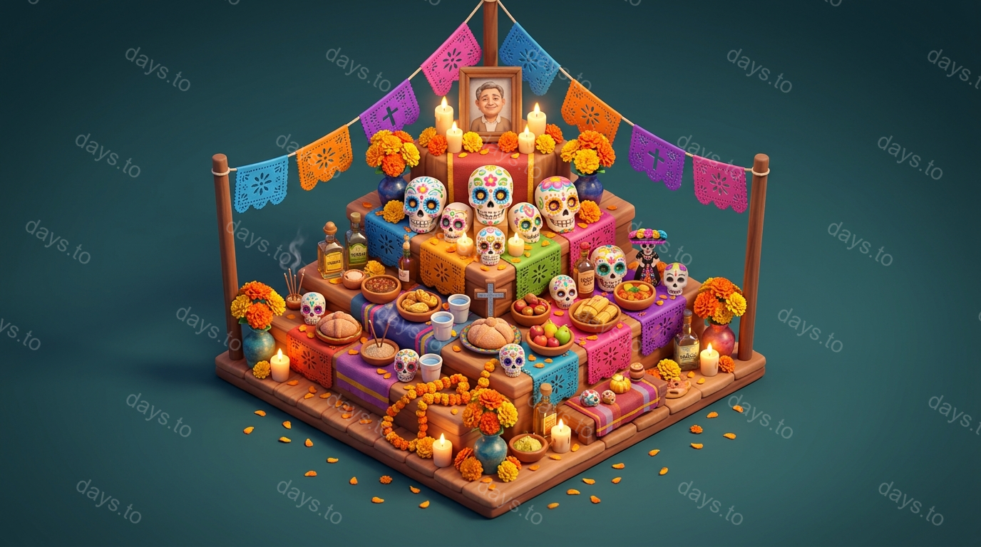 Day of the Dead (Día de los Muertos) countdown - Holidays