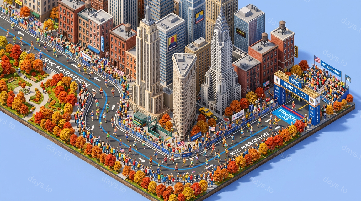 New York City Marathon 2026 countdown - Sport