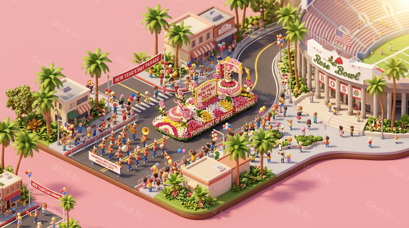 Tournament of Roses Parade countdown - Holidays