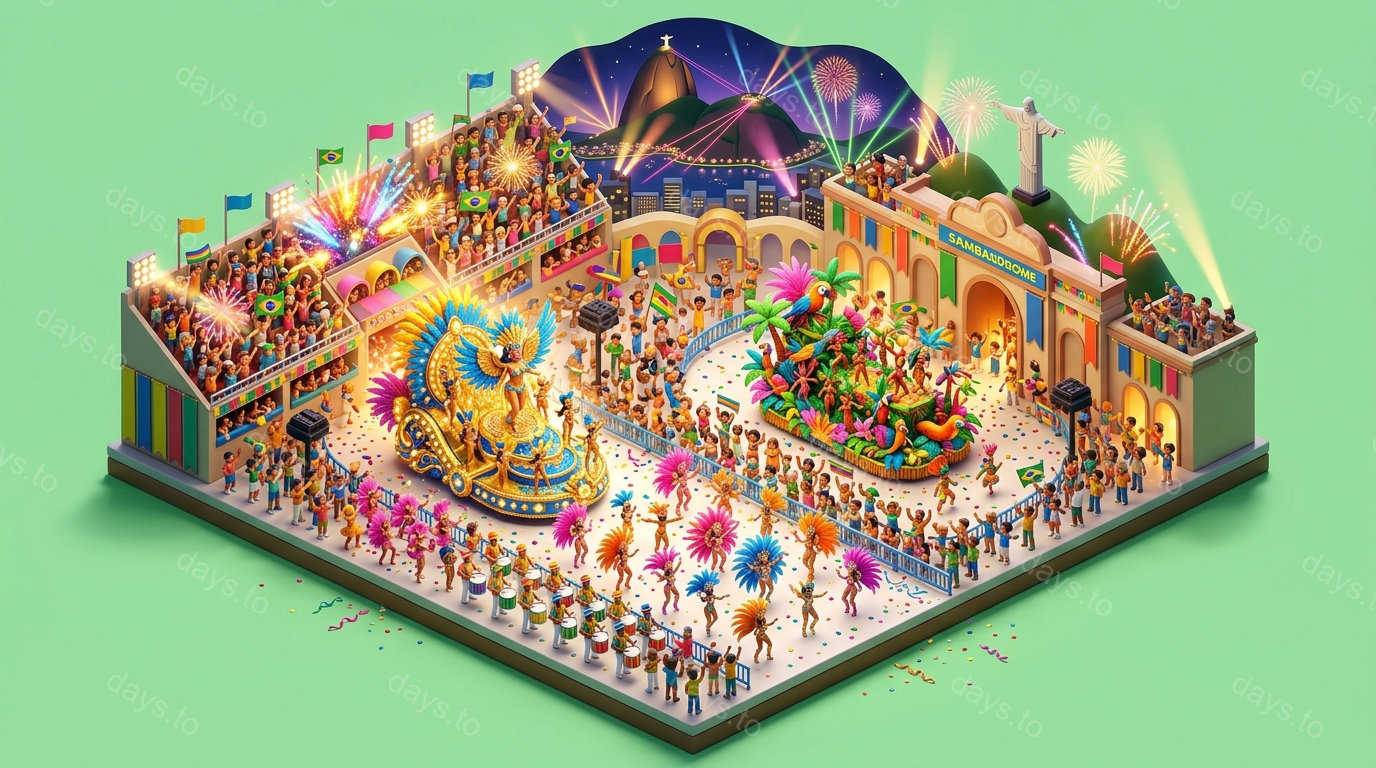 Rio Carnival 2027 countdown - Holidays