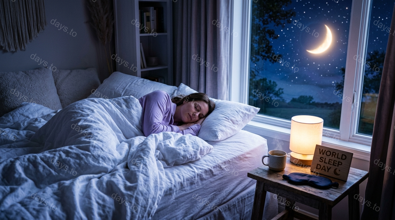 World Sleep Day countdown - Awareness