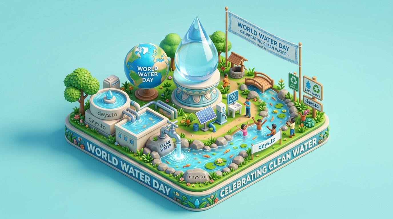 World Water Day countdown - Awareness