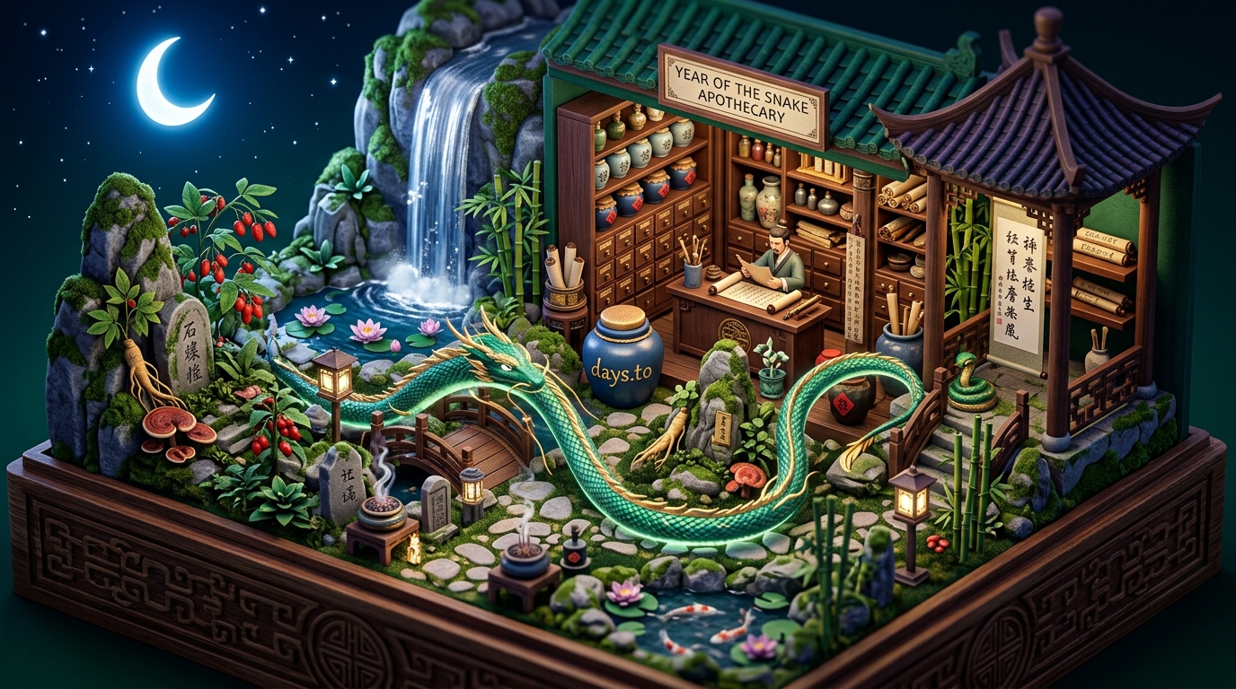 Year of the Snake countdown - Holidays